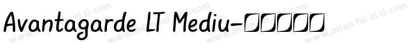 Avantagarde LT Mediu字体转换